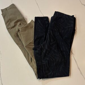 Old Navy Black and Olive Leggings